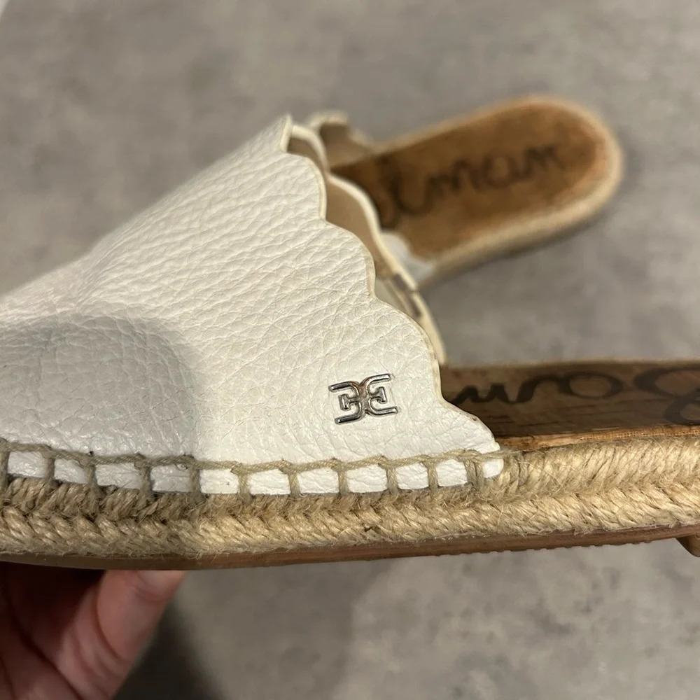 Sam  Edelman Andy Women’s White‎ Slides - Picture 3 of 6